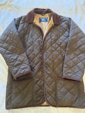 Burberrys Vintage Brown Quilted Jacket